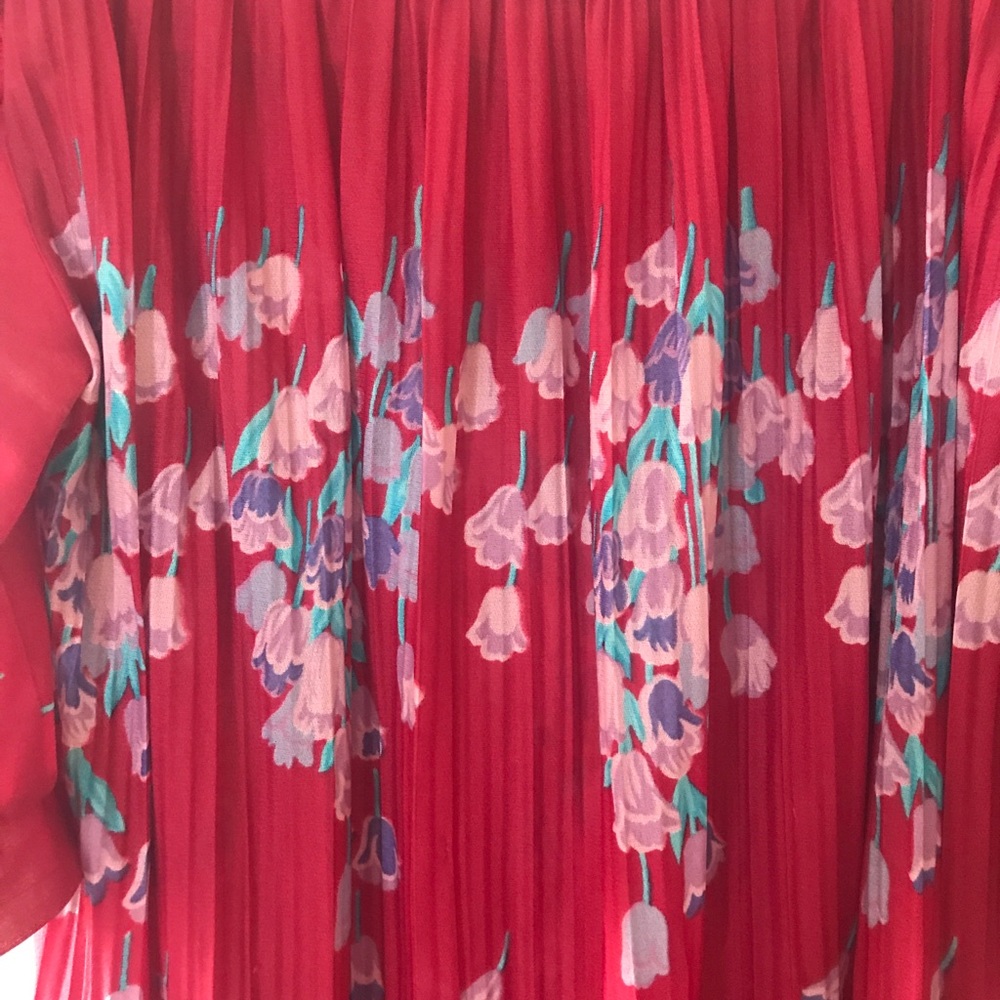 SALE 🔥 VINTAGE‎ ALISON PETERS Silk Floral Dress - Picture 4 of 8